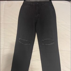 Shein Black ripped jeans